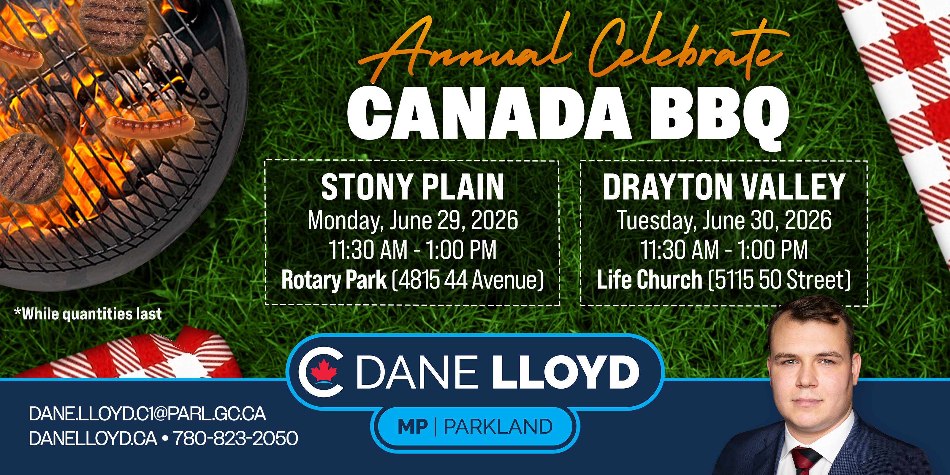 Dane Lloyd Canada Day BBQs — community celebration